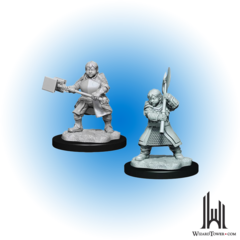 Critical Role Unpainted Miniatures: Dwarf Empire Fighter Female